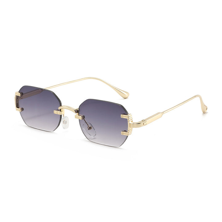 Women's geometric sunglasses with luxurious metal frame and protective UV filter Skanto