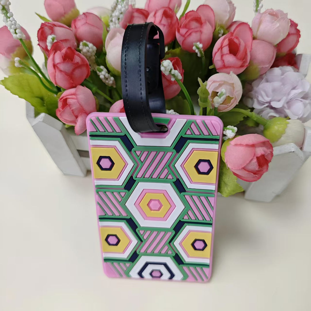 Unisex geometrisk mønster bagasjeidentifikator Skanto