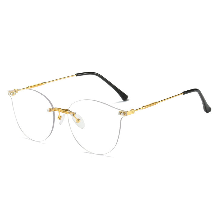 Dame moteriktig solbrille med innovativ metallramme og fleksibel nesestøtte Skanto