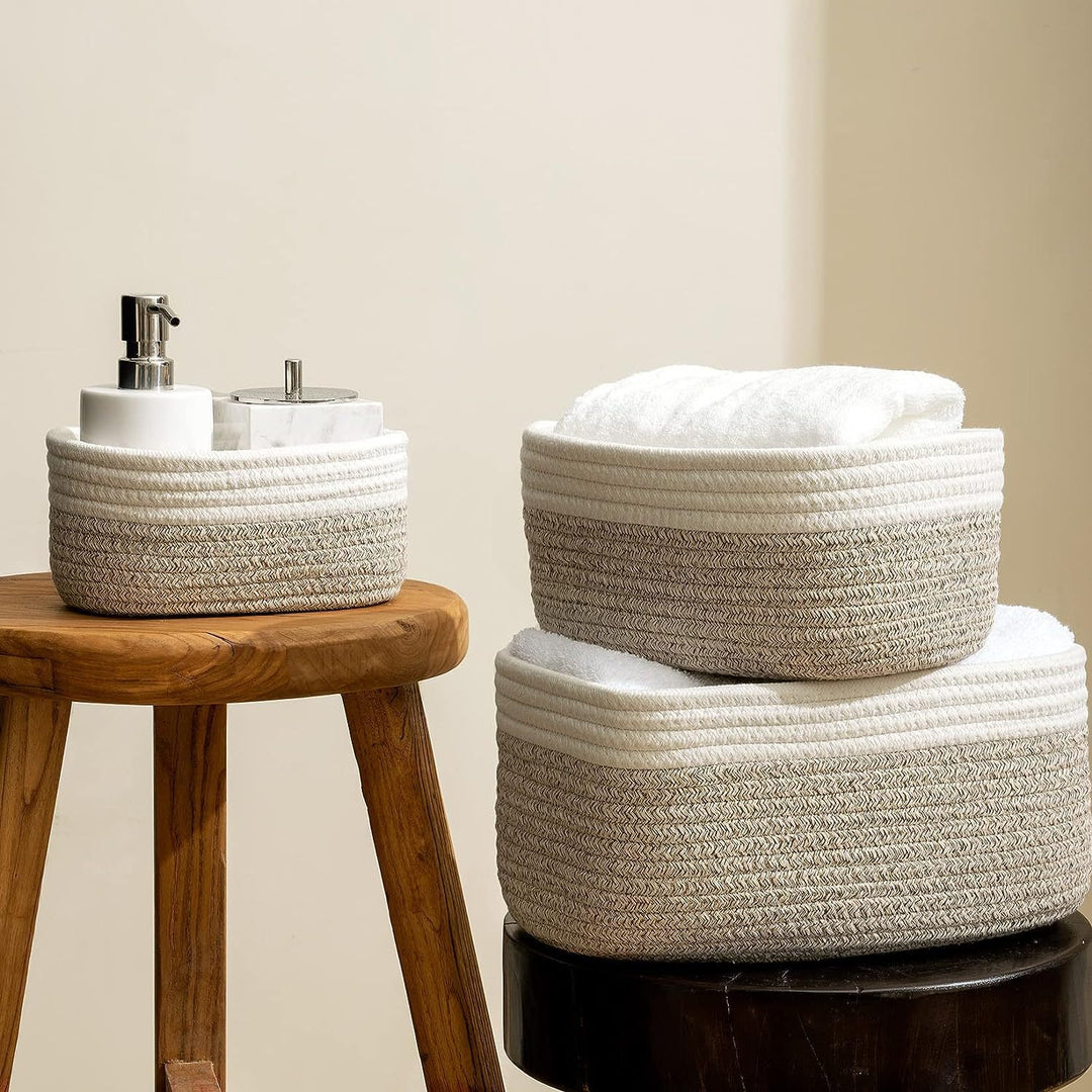Dame Elegant oppbevaringskurvsett med praktisk design Skanto