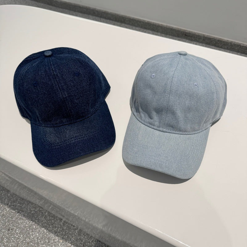 Klassisk justerbar denim baseballcaps for kvinner Skanto