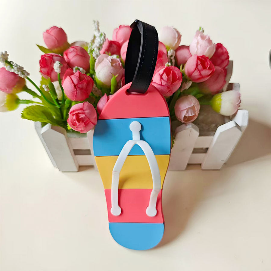 Unisex Fun Flip Flop Bagasje Tag Skanto