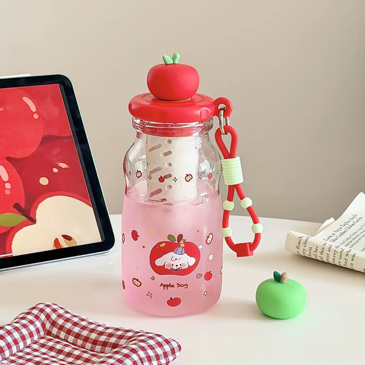 Dame Trendy og praktisk vannflaske med fruktlokk Skanto