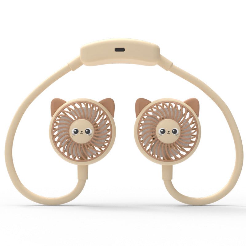 Unisex Bærbar Mini-vifteen med morsom panda-design Skanto