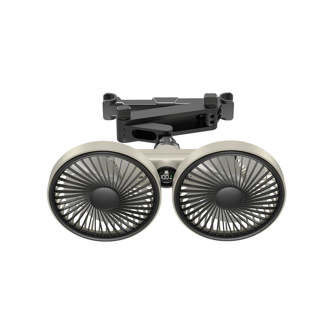 Unisex Dual-Head Justerbar Klipp-På Vifte Skanto