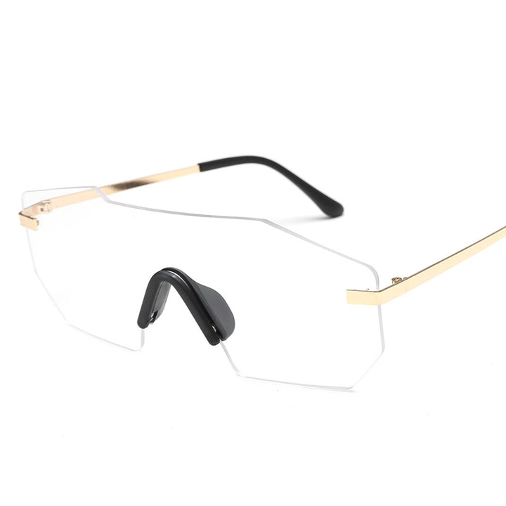 Dame oversized solbriller i futuristisk design Skanto