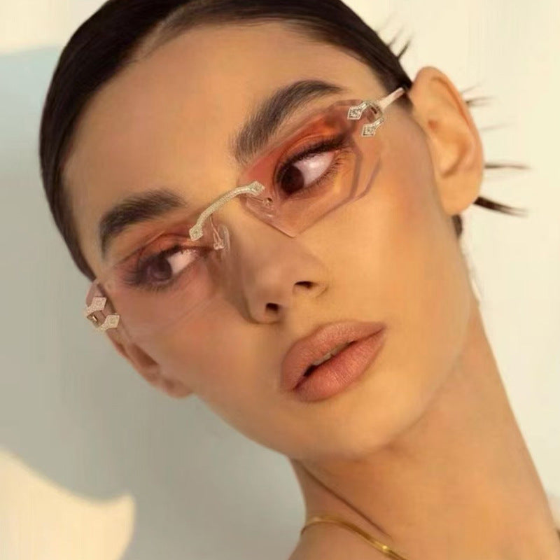 Damer geometrisk mote-solbrille Skanto