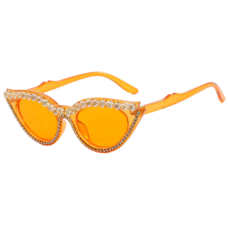 Women's Cat-Eye Sunglasses with Sparkling Rhinestones Skanto