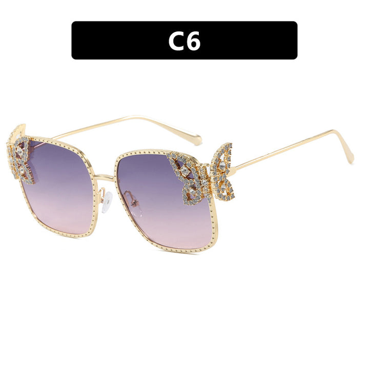 Women's extravagant glasses with sparkling details Skanto
