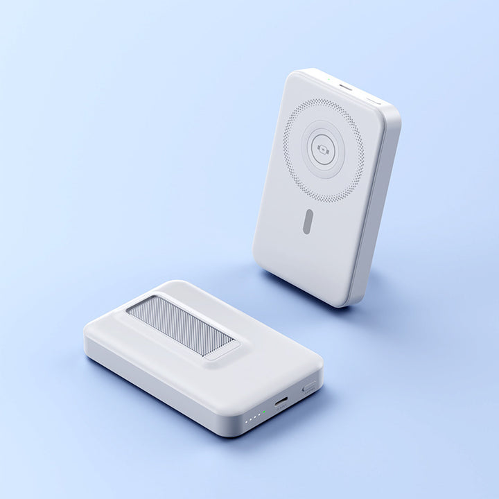 Bærbar Powerbank med innovativ magnetteknologi og integrert hurtigladingsfunksjon Skanto
