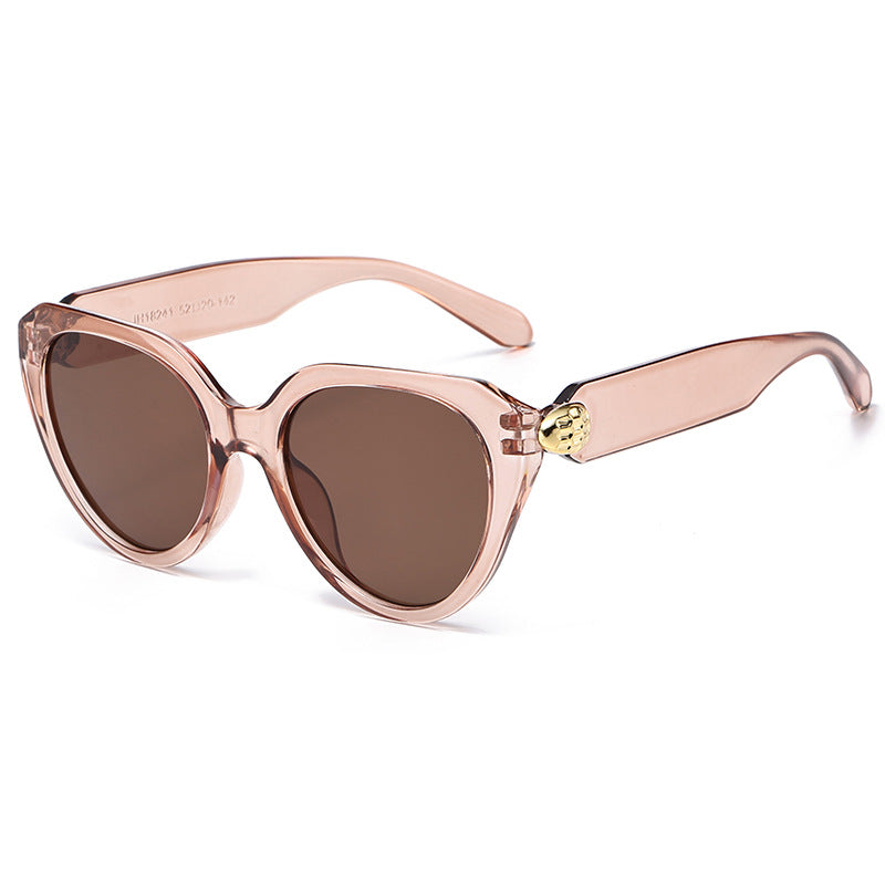 Women's Cat-Eye Sunglasses with Golden Details and Protective UV Filter Skanto