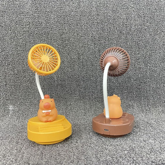 Unisex Bærbar Håndvifte i nostalgisk Kapybara-design Skanto