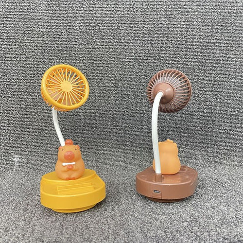 Unisex Bærbar Håndvifte i nostalgisk Kapybara-design Skanto