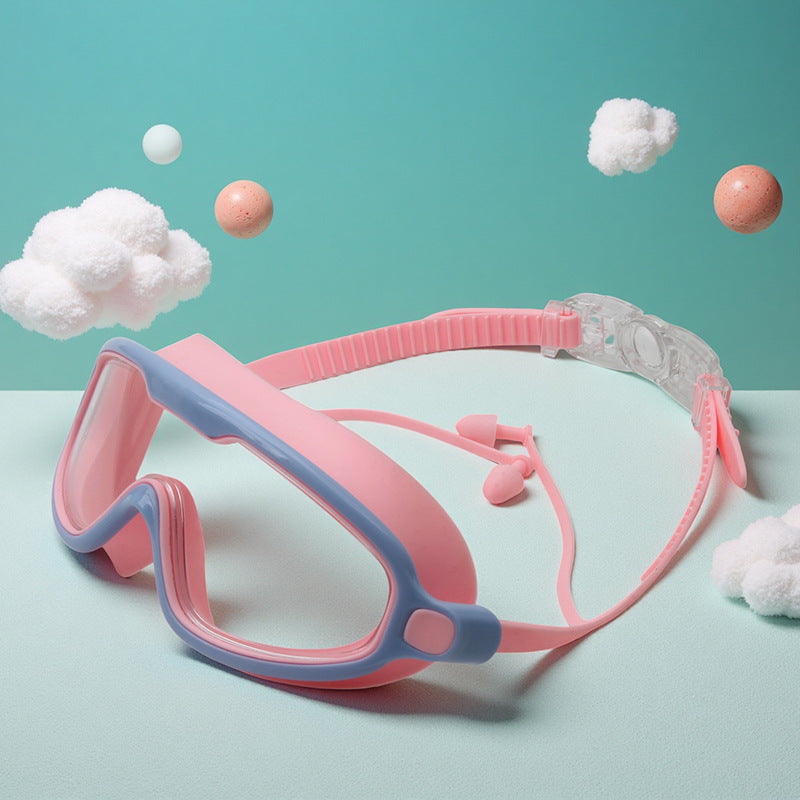 Vanntett svømmebrille med justerbar nesestykket Skanto