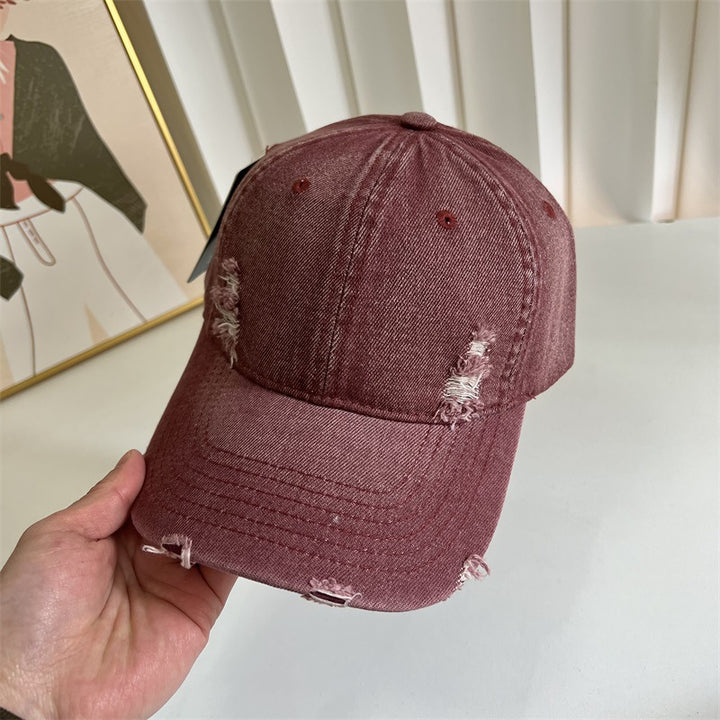 Kvinne Slitt Denim Baseball Cap Skanto 1784083631