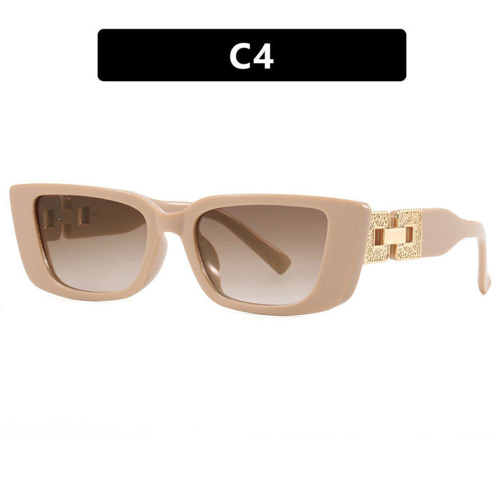 Women's Fashionable Oversized Sunglasses with Unique Leopard Print Skanto