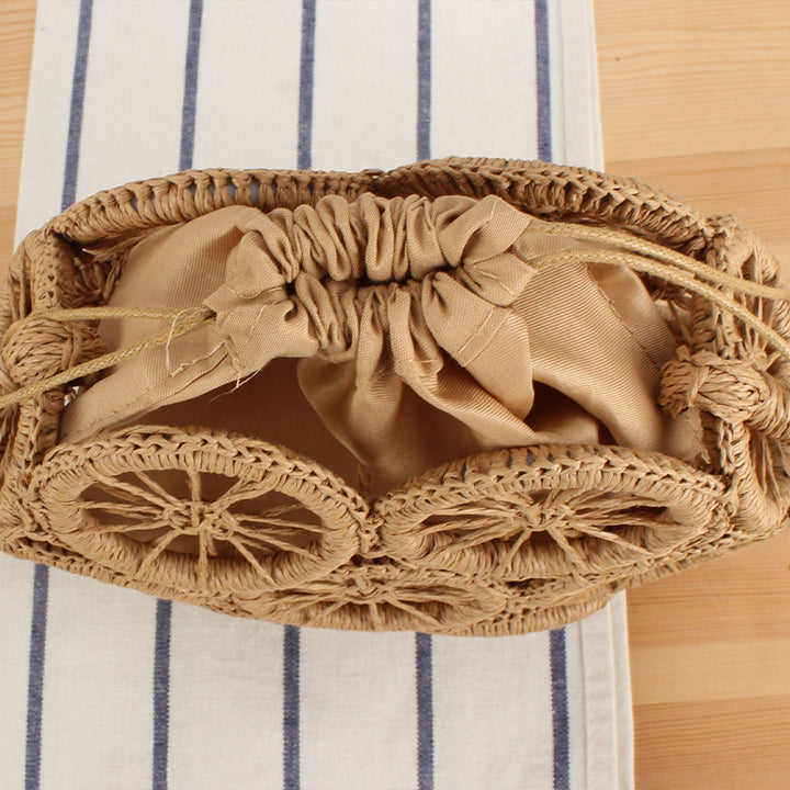 Round basket bag with unique design Skanto