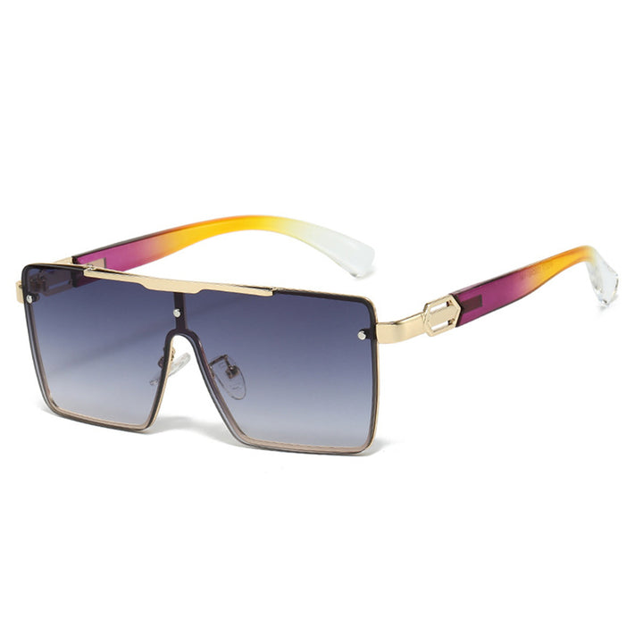 Dame Modisk Oversized Solbrille i eksklusiv Skilpaddedesign Skanto
