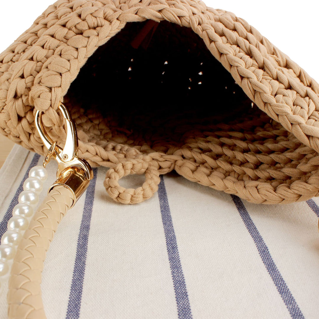 Evening bag with beaded handle Skanto