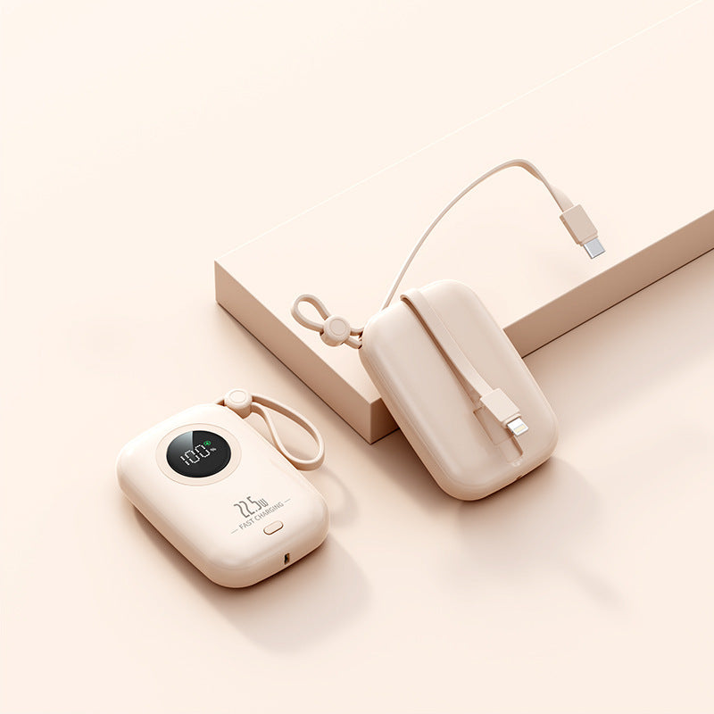 Powerbank med digitalt display fra Skanto
