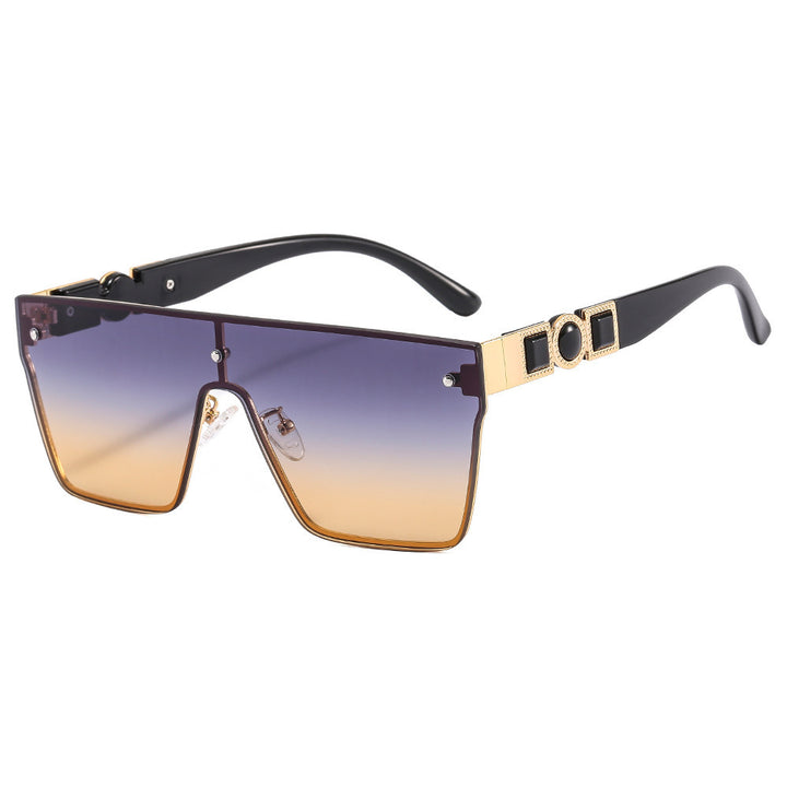 Dame oversized gjennomsiktig solbrille med moderne ramme Skanto