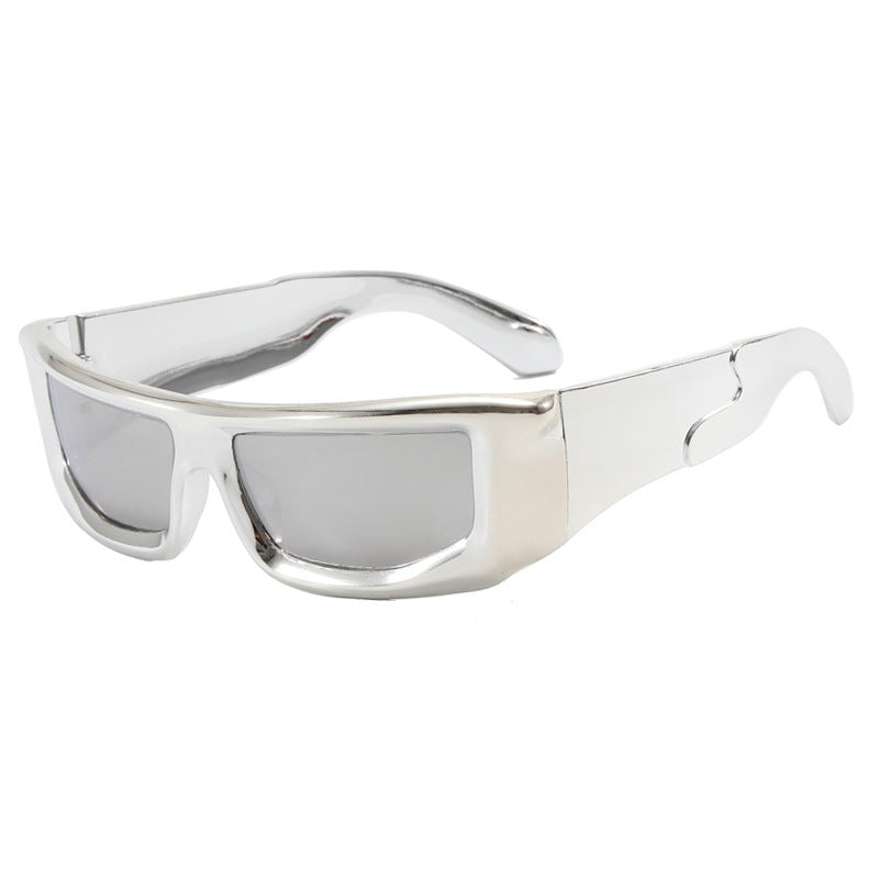 Dame sporty solbriller med stilfull metallramme Skanto