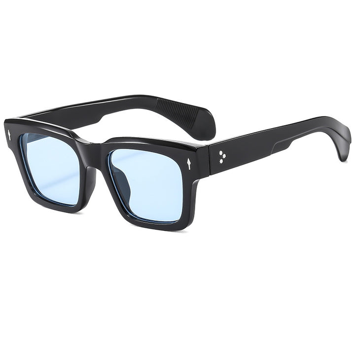 Dame kvadratisk solbrille med luksuriøs ramme og beskyttende UV-filter Skanto