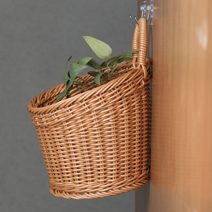 Håndlaget Rattan Oppbevaringskurv Skanto