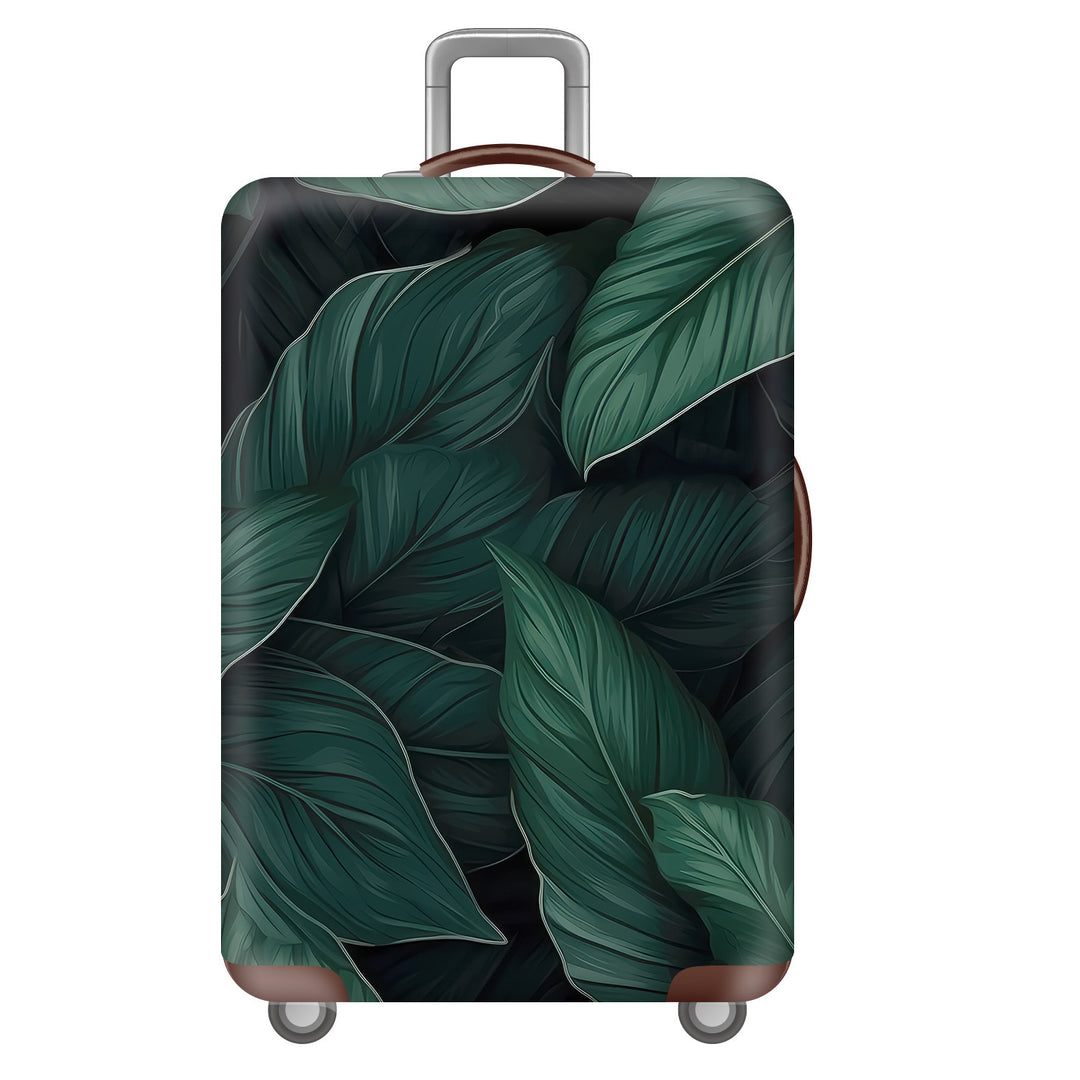 Unisex nan elastisk koffertrekk med tropisk bladmønster, dehningsbeskyttelse for hard skall og softcase Skanto