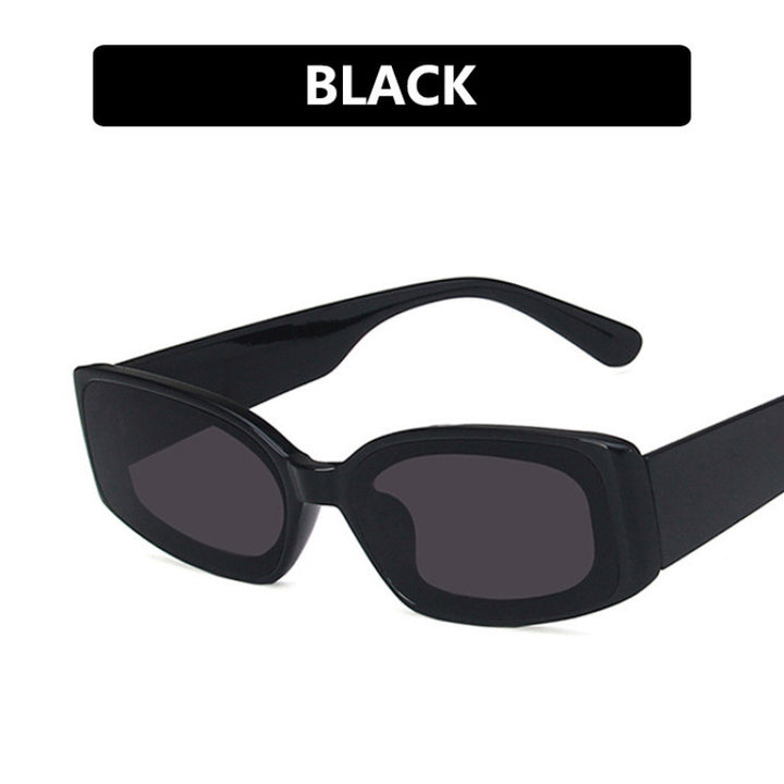 Dame moteriktig gjennomsiktig solbrille med kvadratisk design Skanto