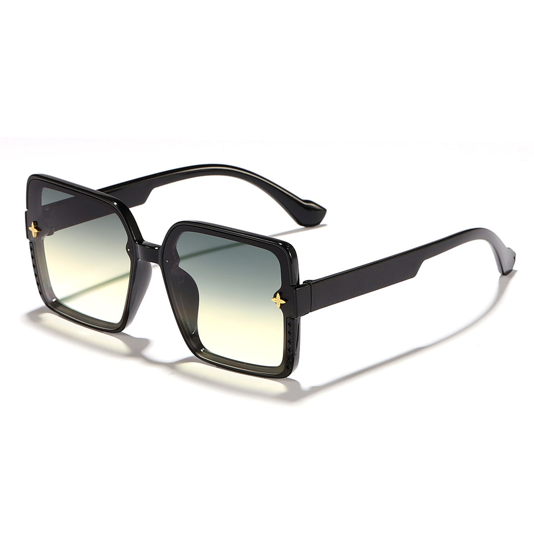 Dame kvadratisk solbrille med høykvalitets rammedesign og UV-beskyttelse Skanto