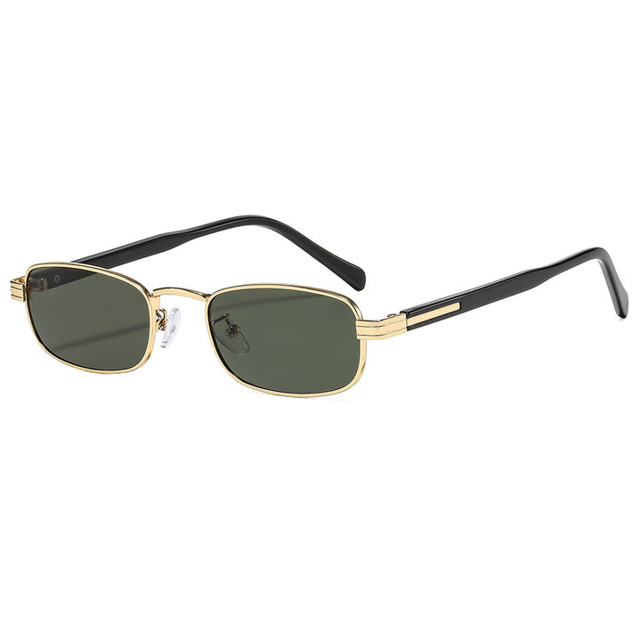 Women's fashionable sunglasses with stylish metal frame and orange lenses Skanto