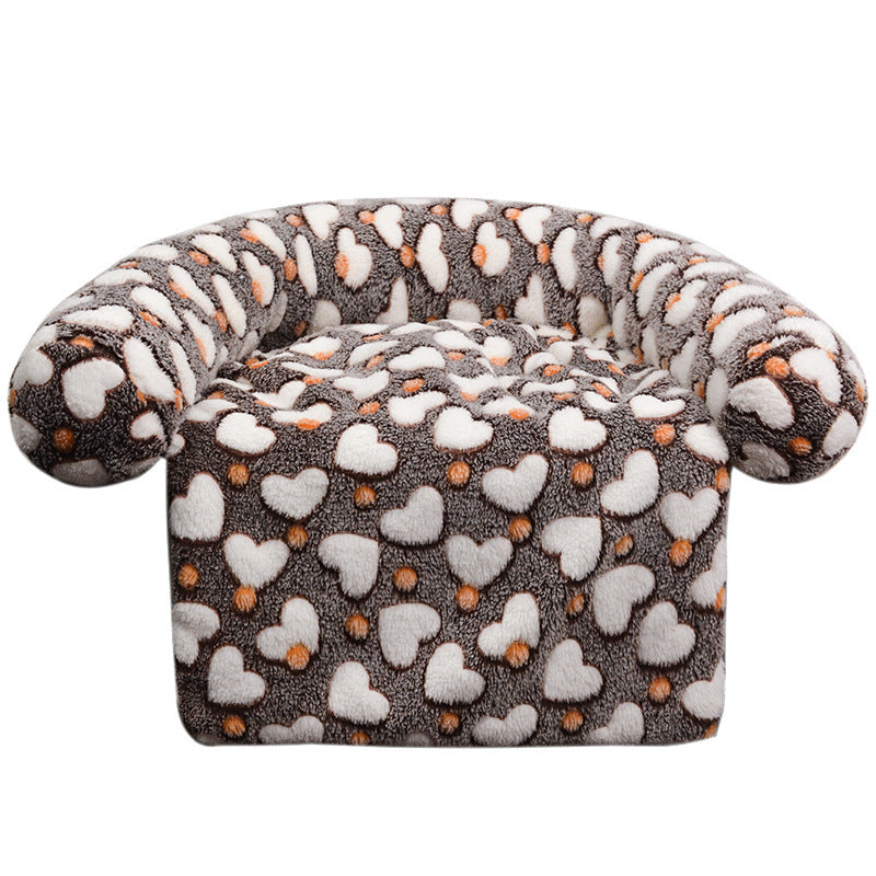 Plush Star Mønstrede Lounge Stol Hundeseng