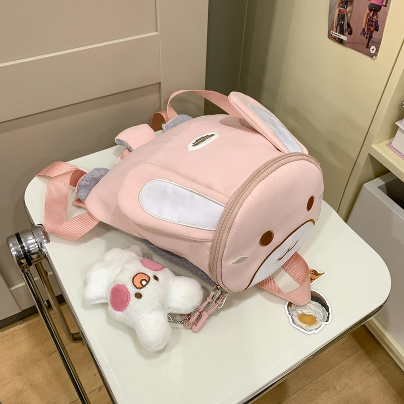 Adorable Bunny-Themed Mini Skole Rygsekk