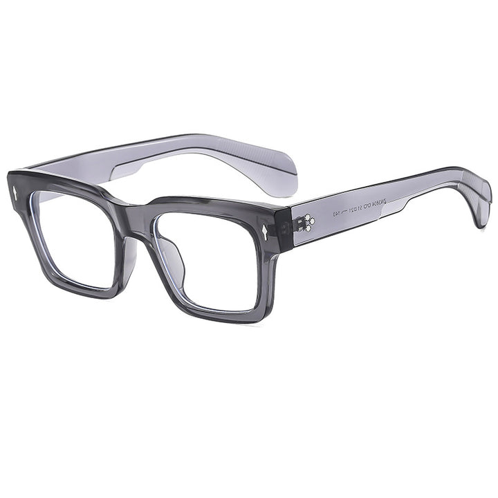 Dame kvadratisk solbrille med luksuriøs ramme og beskyttende UV-filter Skanto