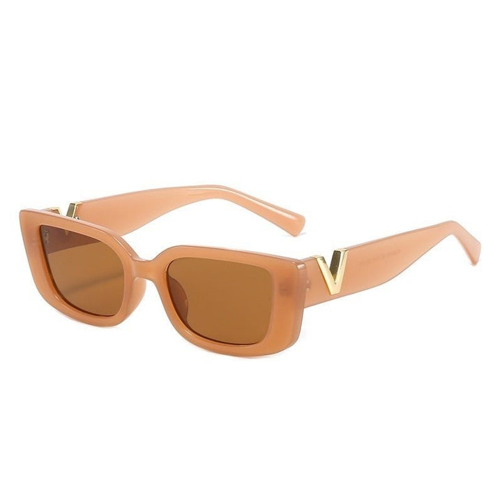 Dame moterik solbrille med markant trykk Skanto