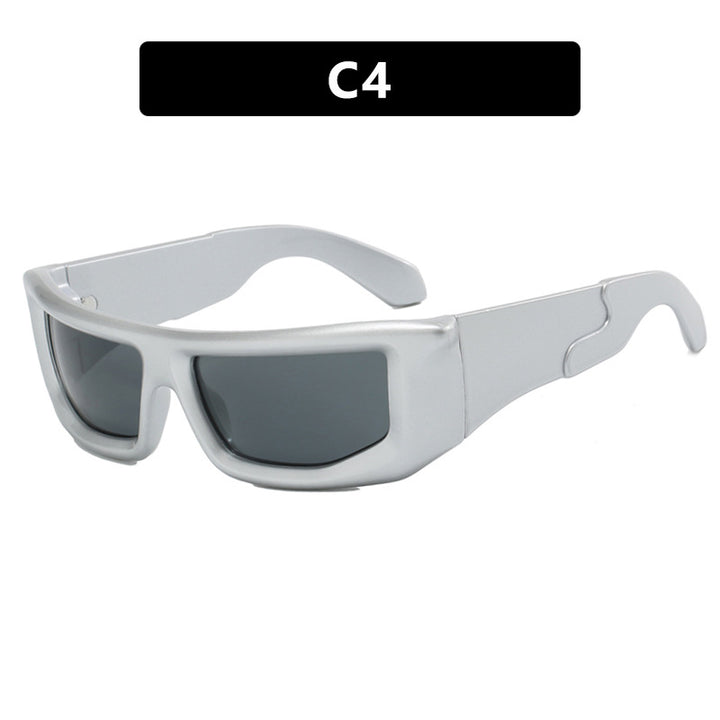 Dame sporty solbriller med bred ramme og polariserte glass Skanto