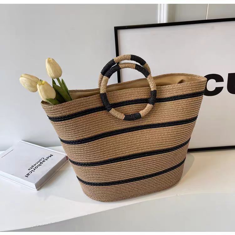 Elegant Bastbag med rund håndtak Skanto