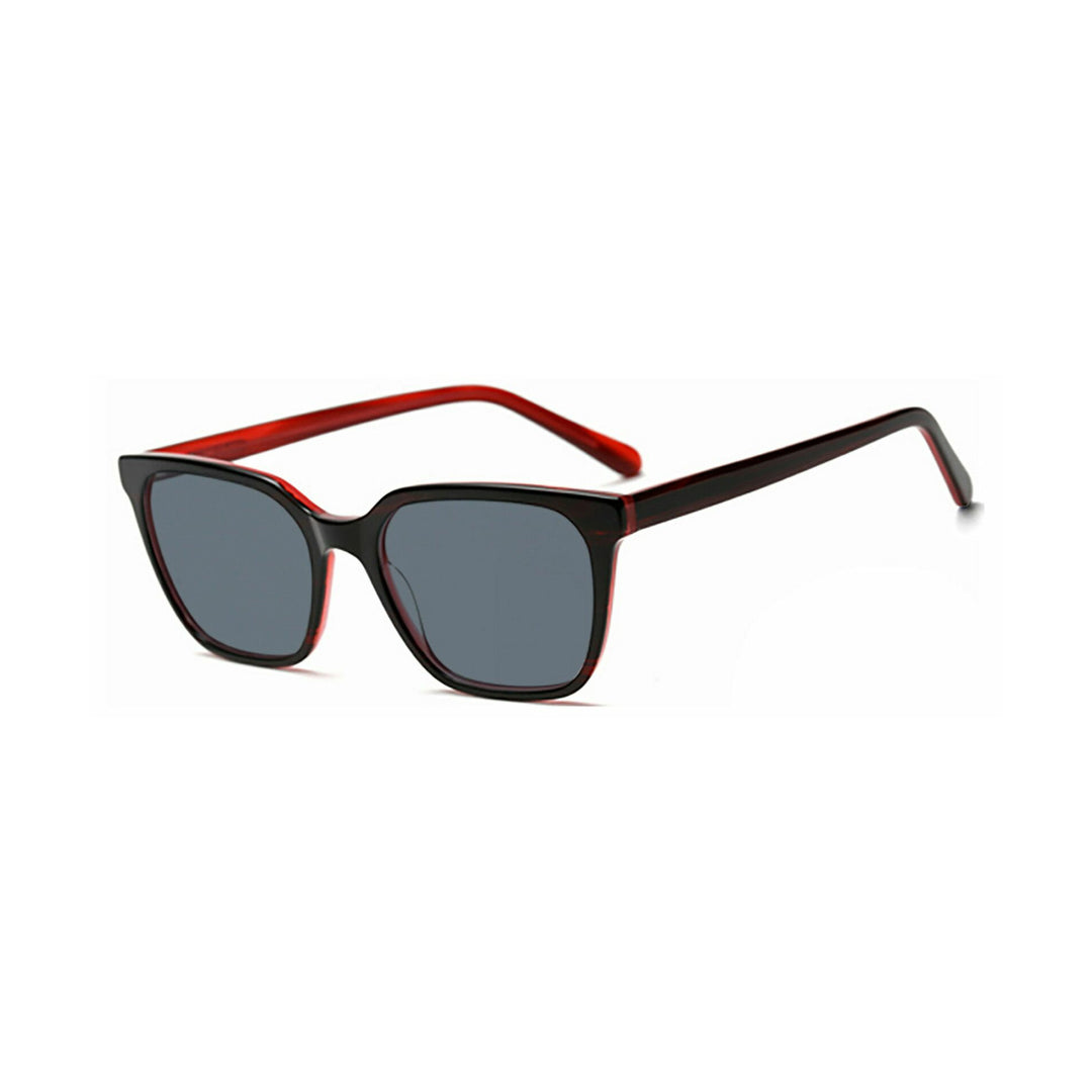 Dame moteframme solbrille med elegant, kvadratisk ramme og UV-beskyttelse Skanto