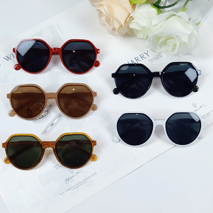Dame Geometrisk solbrille med ekstravagant aksent Skanto