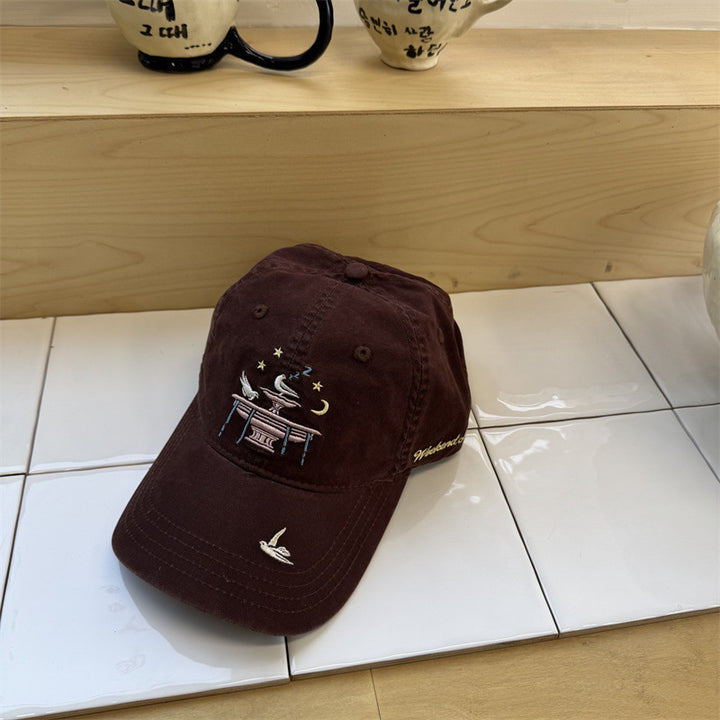 Kvinnenes Justerbare Broderte Kaps Skanto
