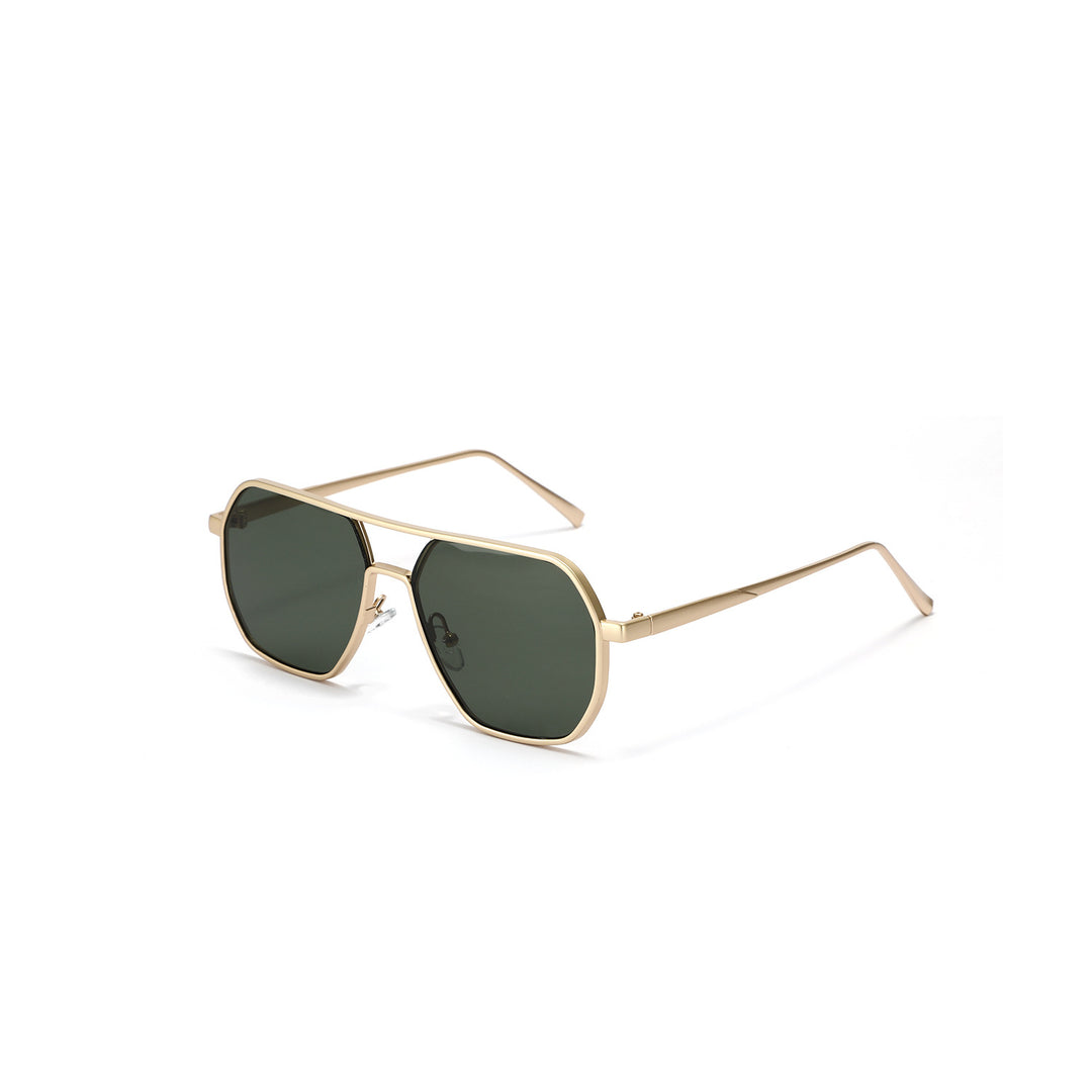 Dame moteriktig solbrille med elegant polygonal ramme Skanto