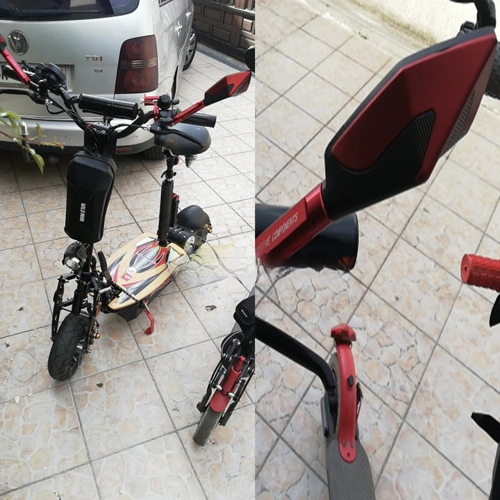 High-Visibility Adjustable Racing Mirrors Skanto