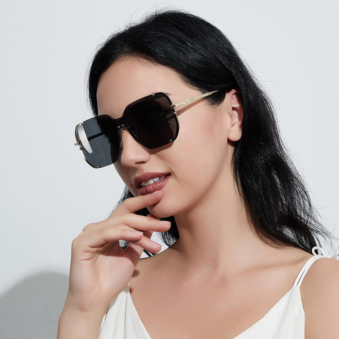 Dame store stilige solbriller Skanto
