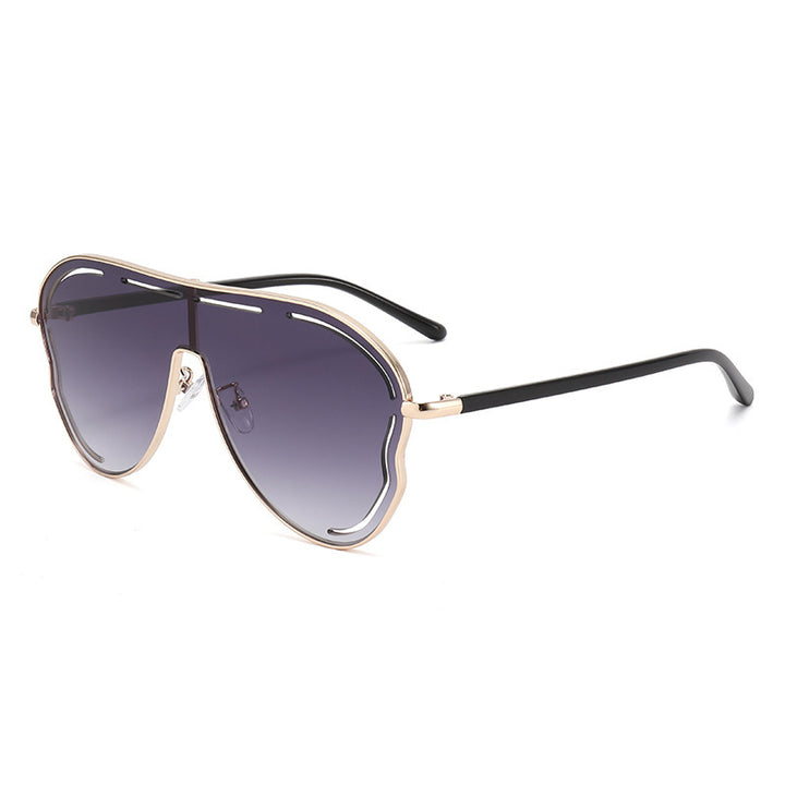 Menn's Aviator-Style Shield Sunglasses Skanto