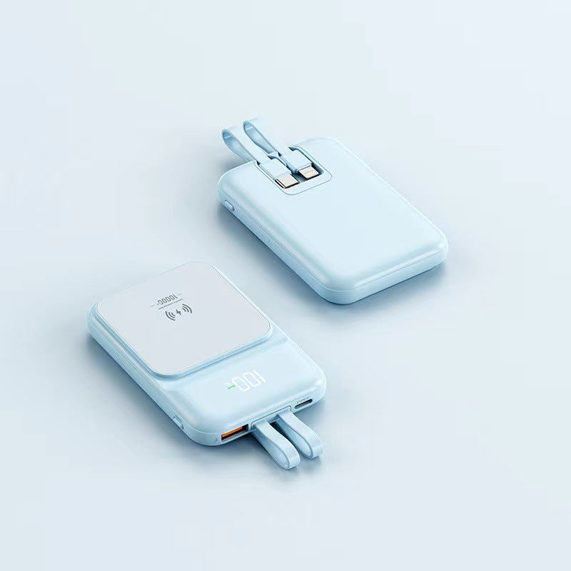 Multifunksjonell Trådløs Powerbank med Innebygd Stativ Skanto