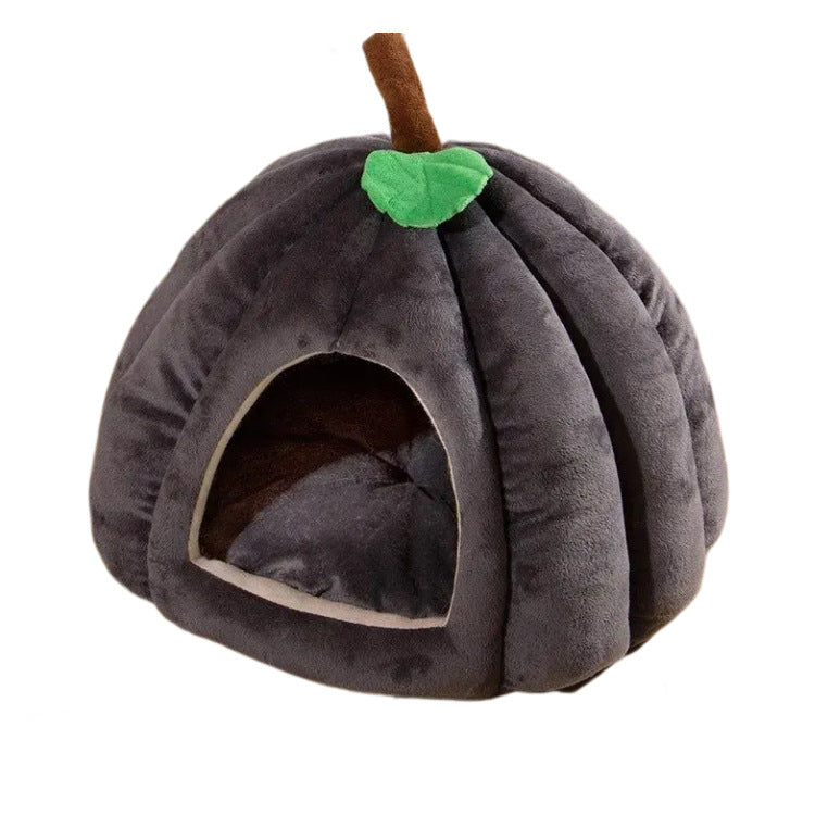 Gresskarformet Cozy Hideaway Seng Hundeseng