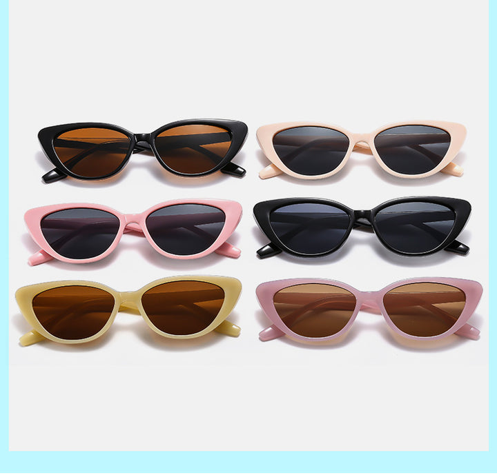 Dame futuristiske Cat-Eye solbriller med spesielle UV-beskyttelseslinser Skanto