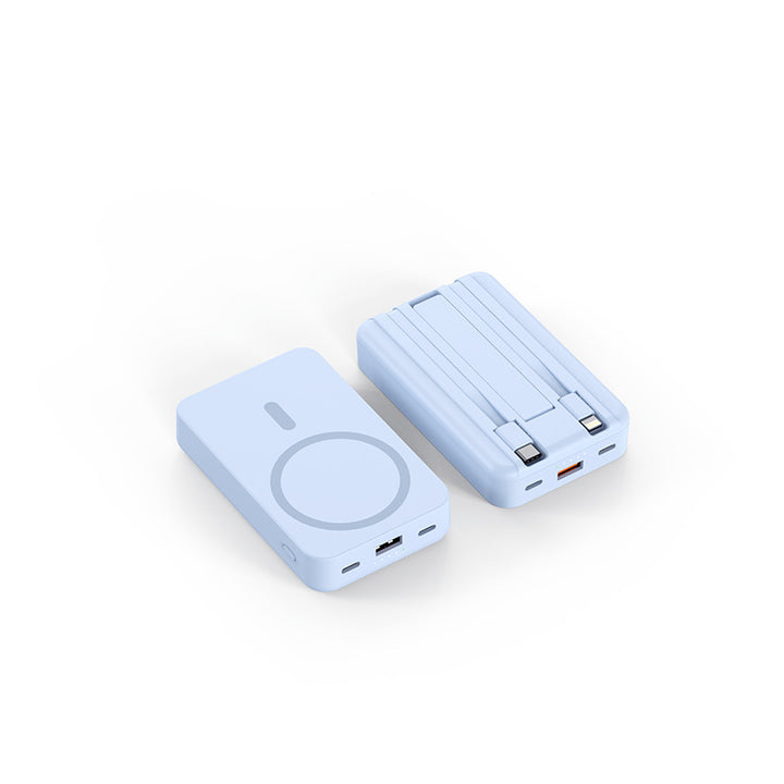 Kompakt powerbank med modulær hurtiglading funksjon Skanto