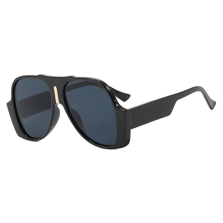 Dame kvadratisk solbrille med unikt dyremønster ramme og UV-beskyttelse Skanto